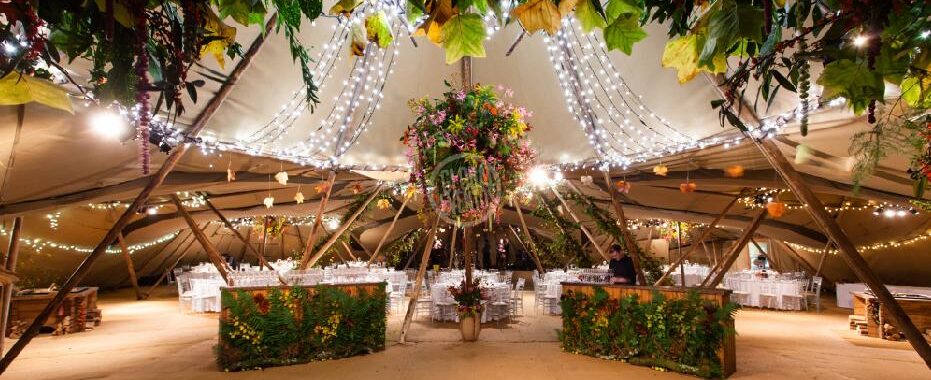 Iluminación para carpas y eventos